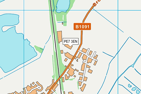 PE7 3EN map - OS VectorMap District (Ordnance Survey)