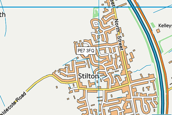 PE7 3FQ map - OS VectorMap District (Ordnance Survey)