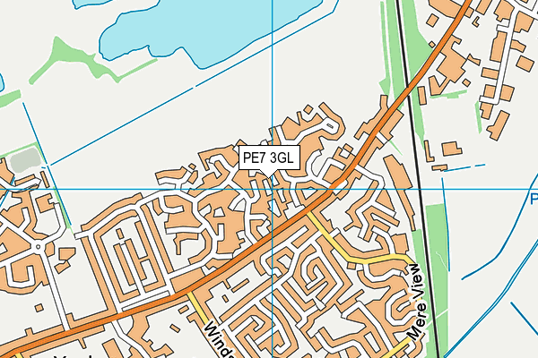 PE7 3GL map - OS VectorMap District (Ordnance Survey)