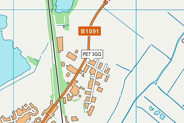 PE7 3GQ map - OS VectorMap District (Ordnance Survey)