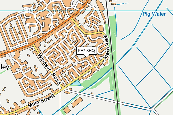 PE7 3HQ map - OS VectorMap District (Ordnance Survey)