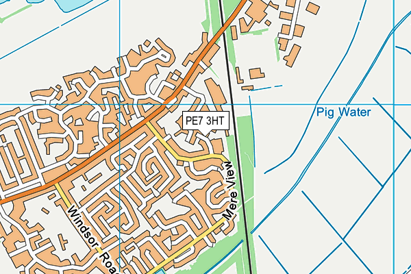 PE7 3HT map - OS VectorMap District (Ordnance Survey)
