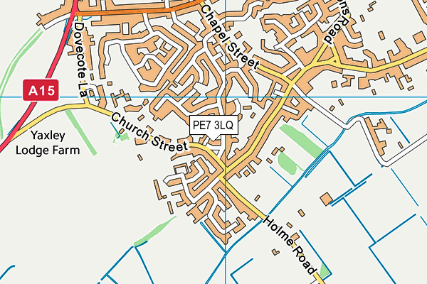 PE7 3LQ map - OS VectorMap District (Ordnance Survey)