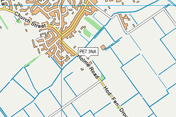 PE7 3NA map - OS VectorMap District (Ordnance Survey)