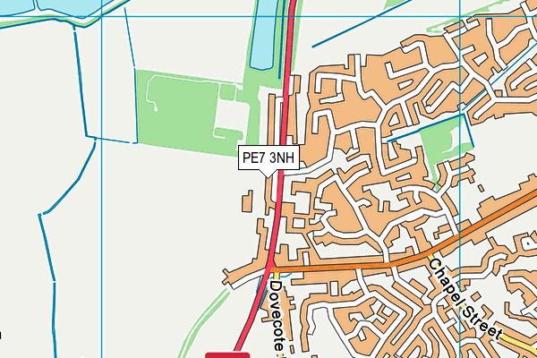 PE7 3NH map - OS VectorMap District (Ordnance Survey)