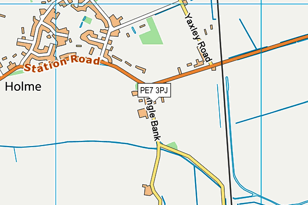PE7 3PJ map - OS VectorMap District (Ordnance Survey)