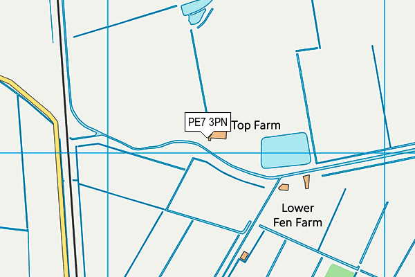 PE7 3PN map - OS VectorMap District (Ordnance Survey)
