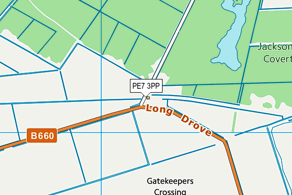 PE7 3PP map - OS VectorMap District (Ordnance Survey)