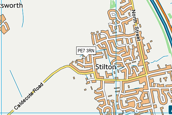 PE7 3RN map - OS VectorMap District (Ordnance Survey)