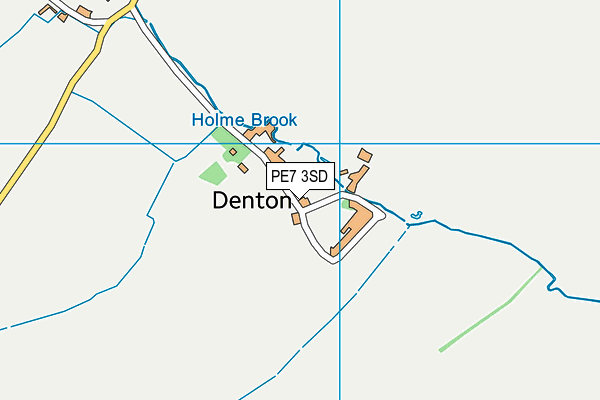 PE7 3SD map - OS VectorMap District (Ordnance Survey)