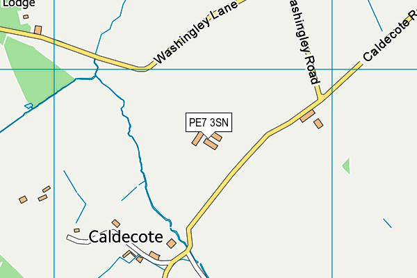 PE7 3SN map - OS VectorMap District (Ordnance Survey)