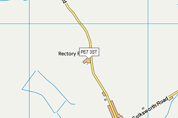PE7 3ST map - OS VectorMap District (Ordnance Survey)