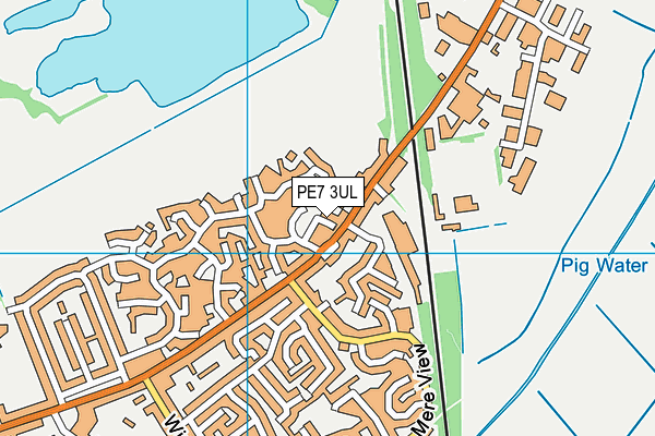 PE7 3UL map - OS VectorMap District (Ordnance Survey)