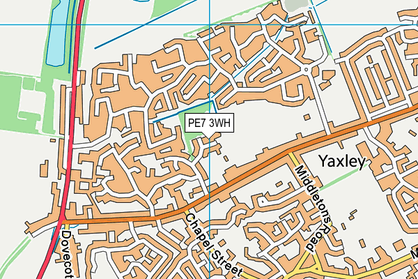 PE7 3WH map - OS VectorMap District (Ordnance Survey)