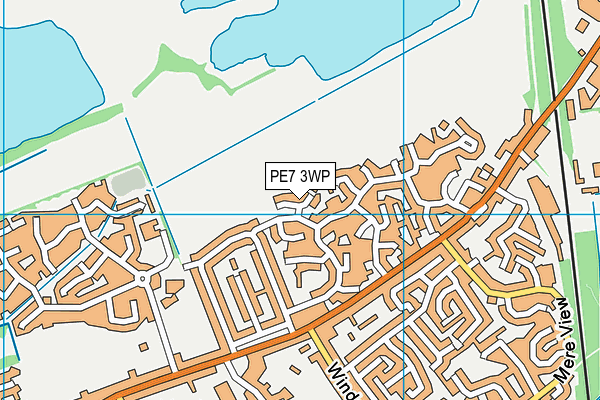 PE7 3WP map - OS VectorMap District (Ordnance Survey)