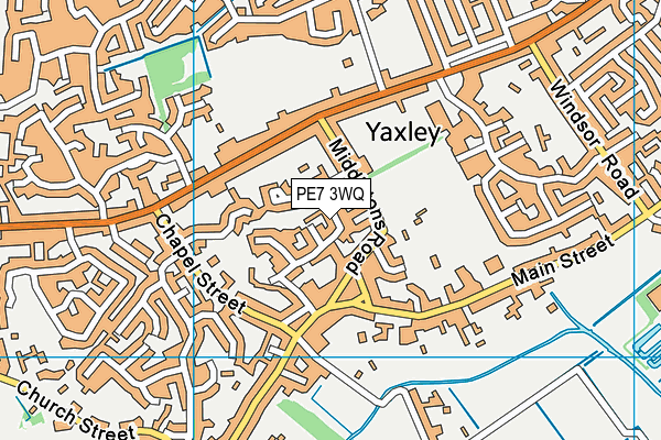 PE7 3WQ map - OS VectorMap District (Ordnance Survey)
