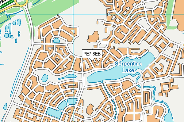 PE7 8EB map - OS VectorMap District (Ordnance Survey)