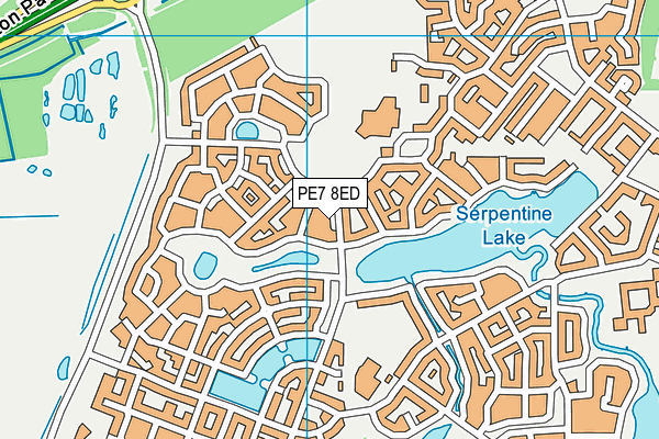 PE7 8ED map - OS VectorMap District (Ordnance Survey)