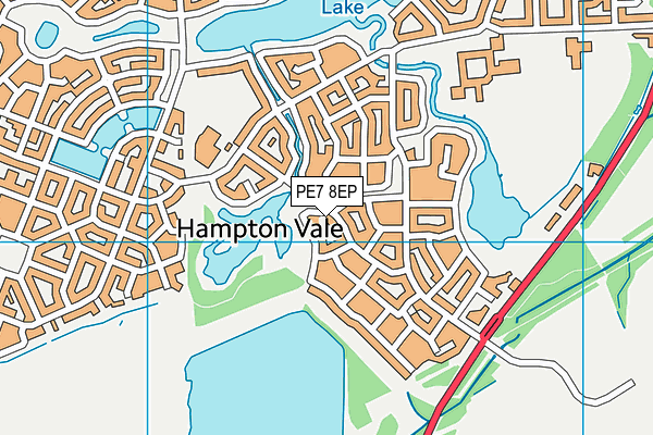 PE7 8EP map - OS VectorMap District (Ordnance Survey)