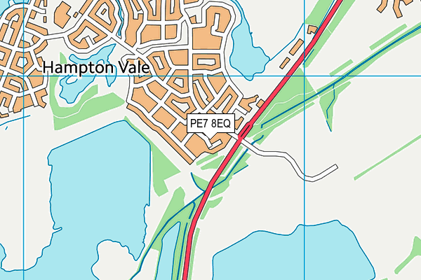 PE7 8EQ map - OS VectorMap District (Ordnance Survey)