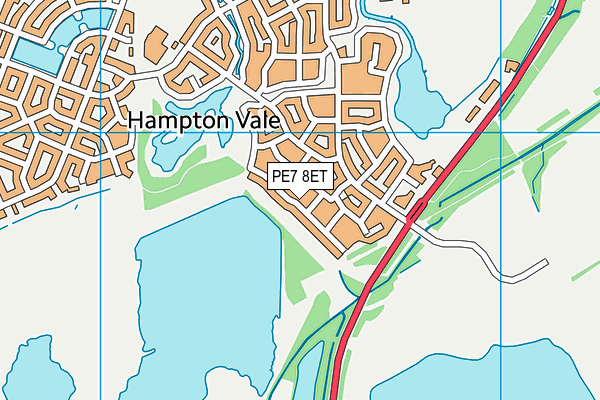 PE7 8ET map - OS VectorMap District (Ordnance Survey)