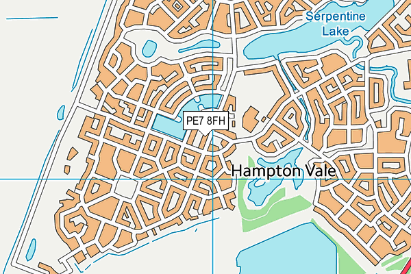 PE7 8FH map - OS VectorMap District (Ordnance Survey)