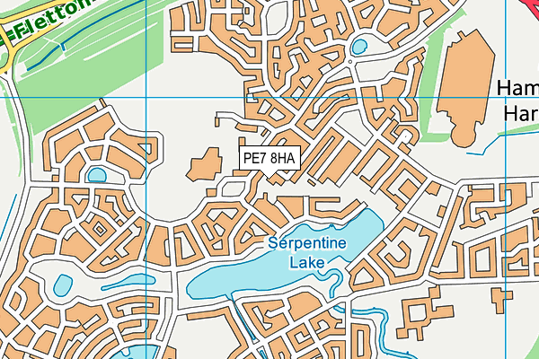 PE7 8HA map - OS VectorMap District (Ordnance Survey)