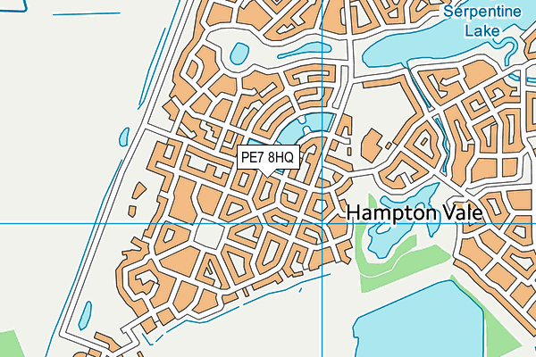 PE7 8HQ map - OS VectorMap District (Ordnance Survey)