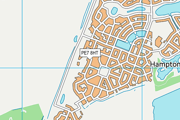 PE7 8HT map - OS VectorMap District (Ordnance Survey)