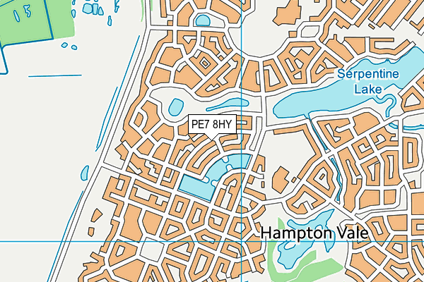 PE7 8HY map - OS VectorMap District (Ordnance Survey)