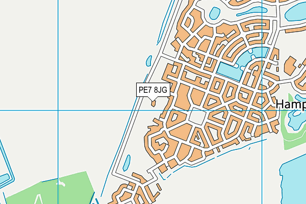PE7 8JG map - OS VectorMap District (Ordnance Survey)