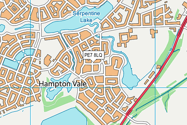 PE7 8LQ map - OS VectorMap District (Ordnance Survey)