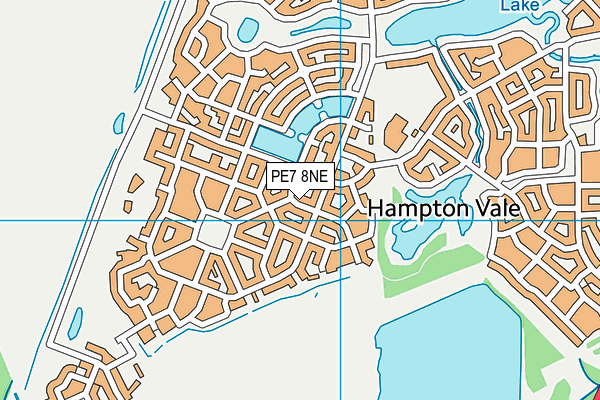PE7 8NE map - OS VectorMap District (Ordnance Survey)