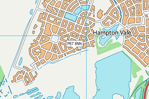 PE7 8NN map - OS VectorMap District (Ordnance Survey)