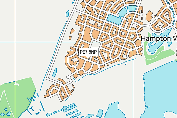 PE7 8NP map - OS VectorMap District (Ordnance Survey)