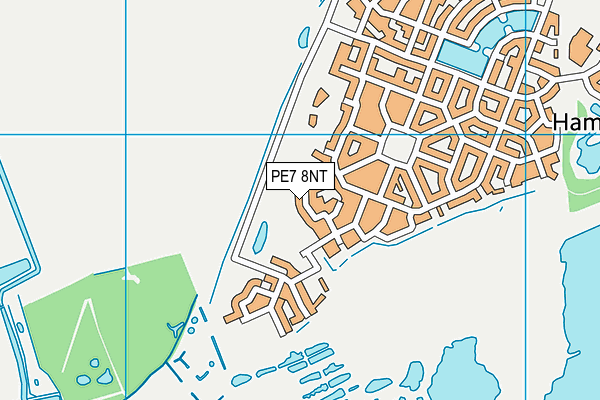 PE7 8NT map - OS VectorMap District (Ordnance Survey)