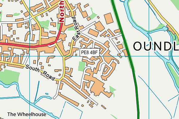 PE8 4BF map - OS VectorMap District (Ordnance Survey)
