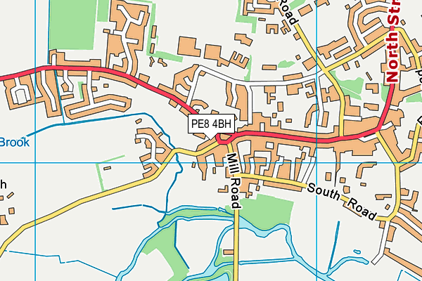 PE8 4BH map - OS VectorMap District (Ordnance Survey)