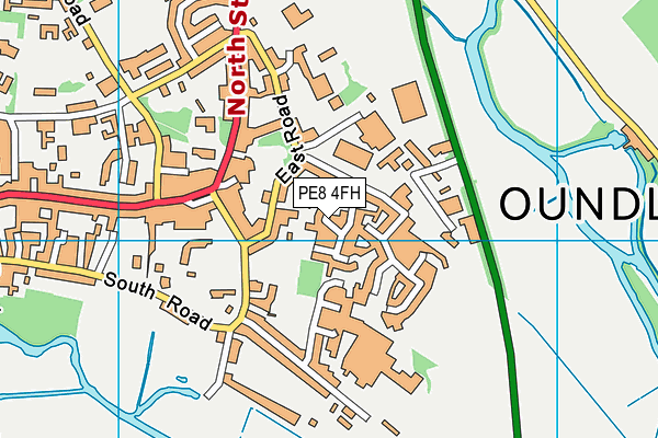 PE8 4FH map - OS VectorMap District (Ordnance Survey)
