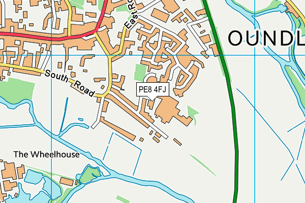 PE8 4FJ map - OS VectorMap District (Ordnance Survey)