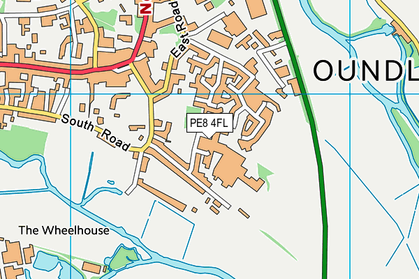 PE8 4FL map - OS VectorMap District (Ordnance Survey)