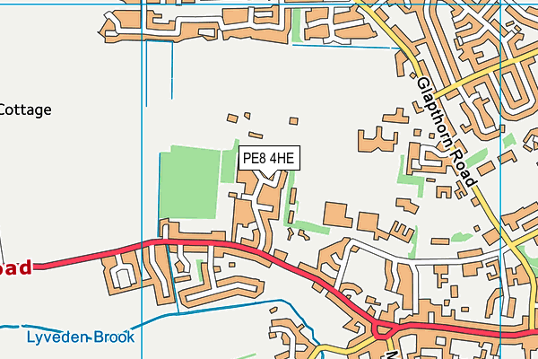 PE8 4HE map - OS VectorMap District (Ordnance Survey)