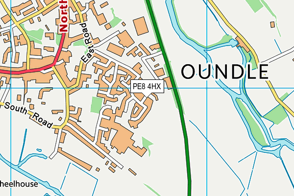 PE8 4HX map - OS VectorMap District (Ordnance Survey)