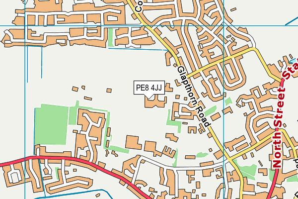 PE8 4JJ map - OS VectorMap District (Ordnance Survey)