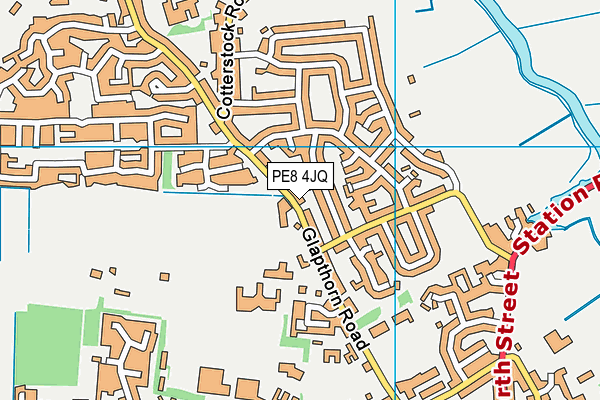 PE8 4JQ map - OS VectorMap District (Ordnance Survey)