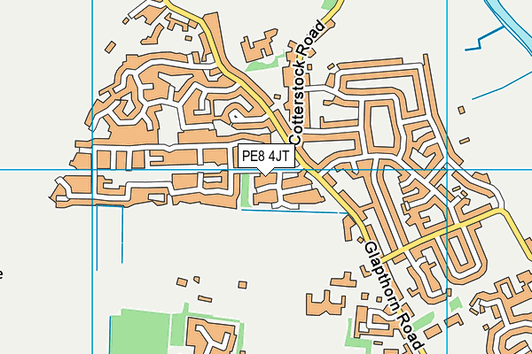 PE8 4JT map - OS VectorMap District (Ordnance Survey)