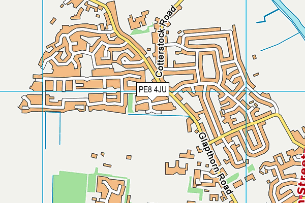 PE8 4JU map - OS VectorMap District (Ordnance Survey)
