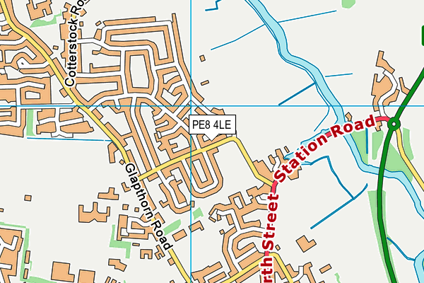PE8 4LE map - OS VectorMap District (Ordnance Survey)