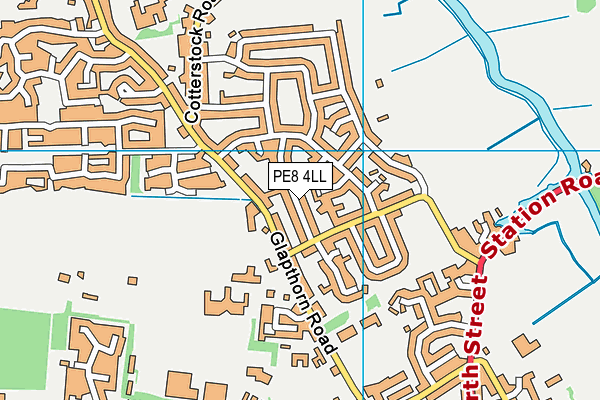 PE8 4LL map - OS VectorMap District (Ordnance Survey)