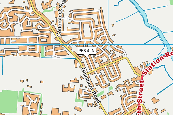 PE8 4LN map - OS VectorMap District (Ordnance Survey)